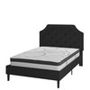 Flash Furniture Full Size Black Fabric Platform Bed with Mattress SL-BM10-6-GG